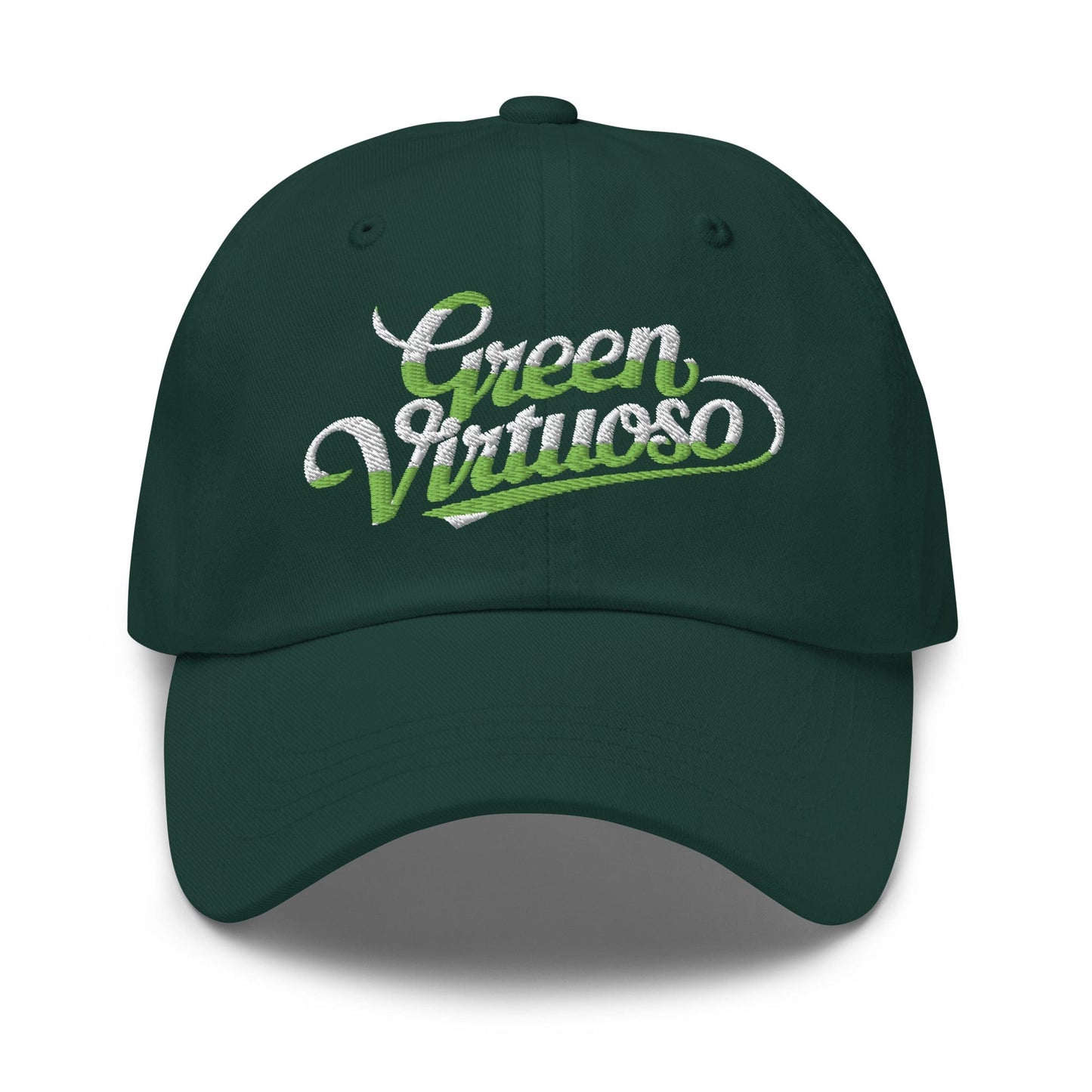 Green Virtuoso Embroidered Golf Cap - Funny Golf Tee by Swing Epic