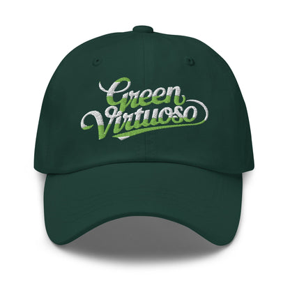 Green Virtuoso Embroidered Golf Cap - Funny Golf Tee by Swing Epic
