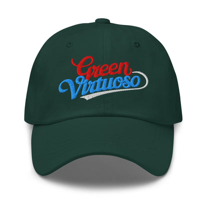 Green Virtuoso Embroidered Golf Cap - Funny Golf Tee by Swing Epic