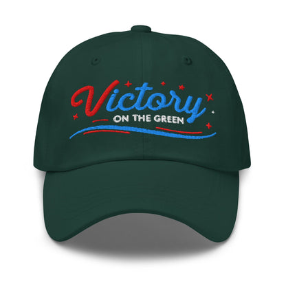 Victory On The Green Embroidered Golf Cap - Funny Golf Tee by Swing Epic