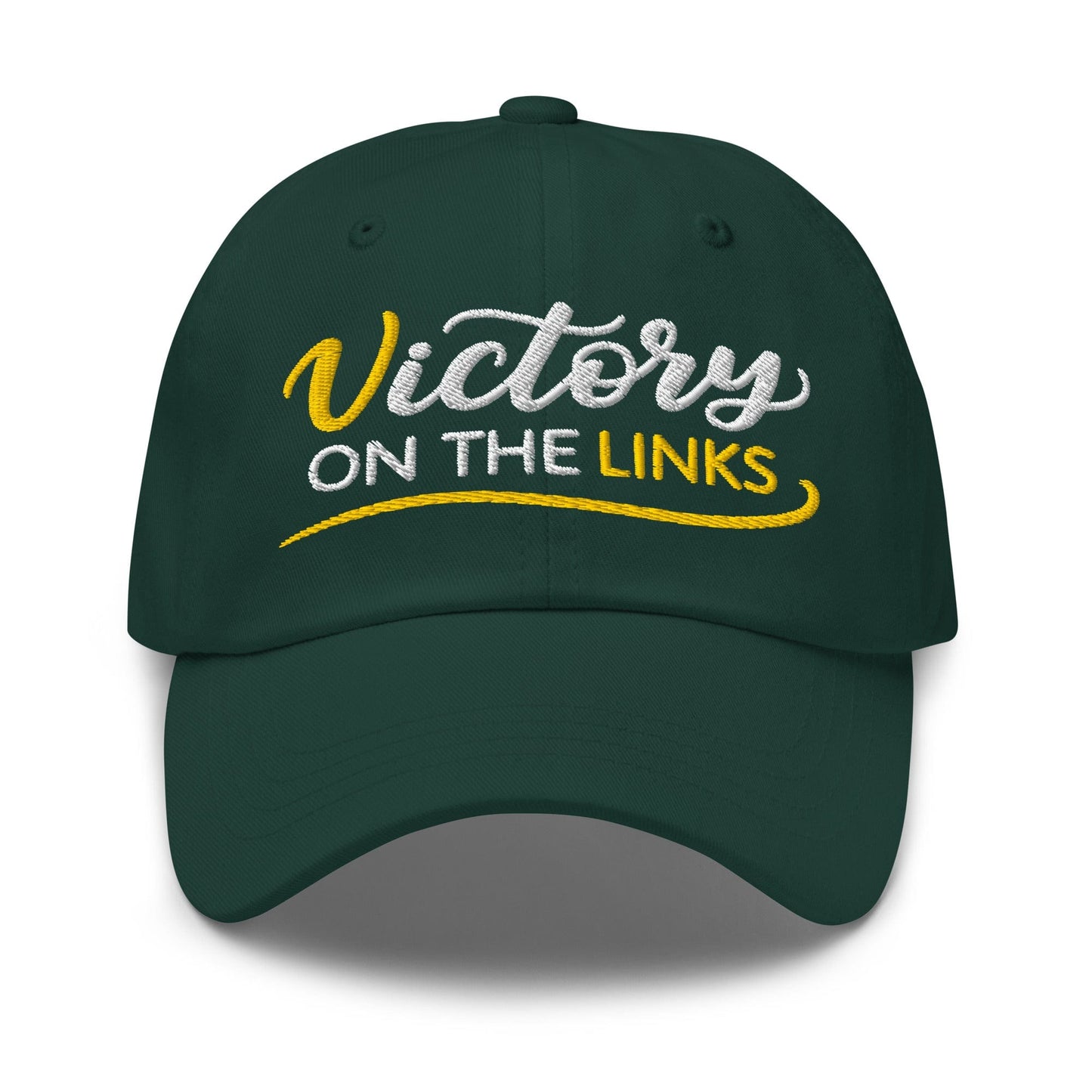 Victory on the Links Fun and Unique Embroidered Golf Cap - Funny Golf Tee by Swing Epic