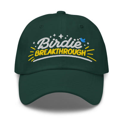 Birdie Breakthrough Embroidered Golf Cap - Funny Golf Tee by Swing Epic