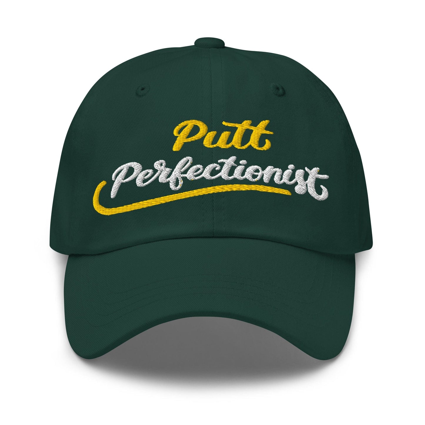 Putt Perfectionist Fun Embroidered Golf Cap - Funny Golf Tee by Swing Epic