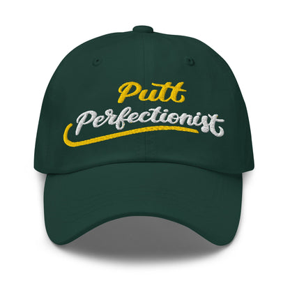 Putt Perfectionist Fun Embroidered Golf Cap - Funny Golf Tee by Swing Epic