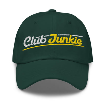Club Junkie Embroidered Golf Cap - Funny Golf Tee by Swing Epic