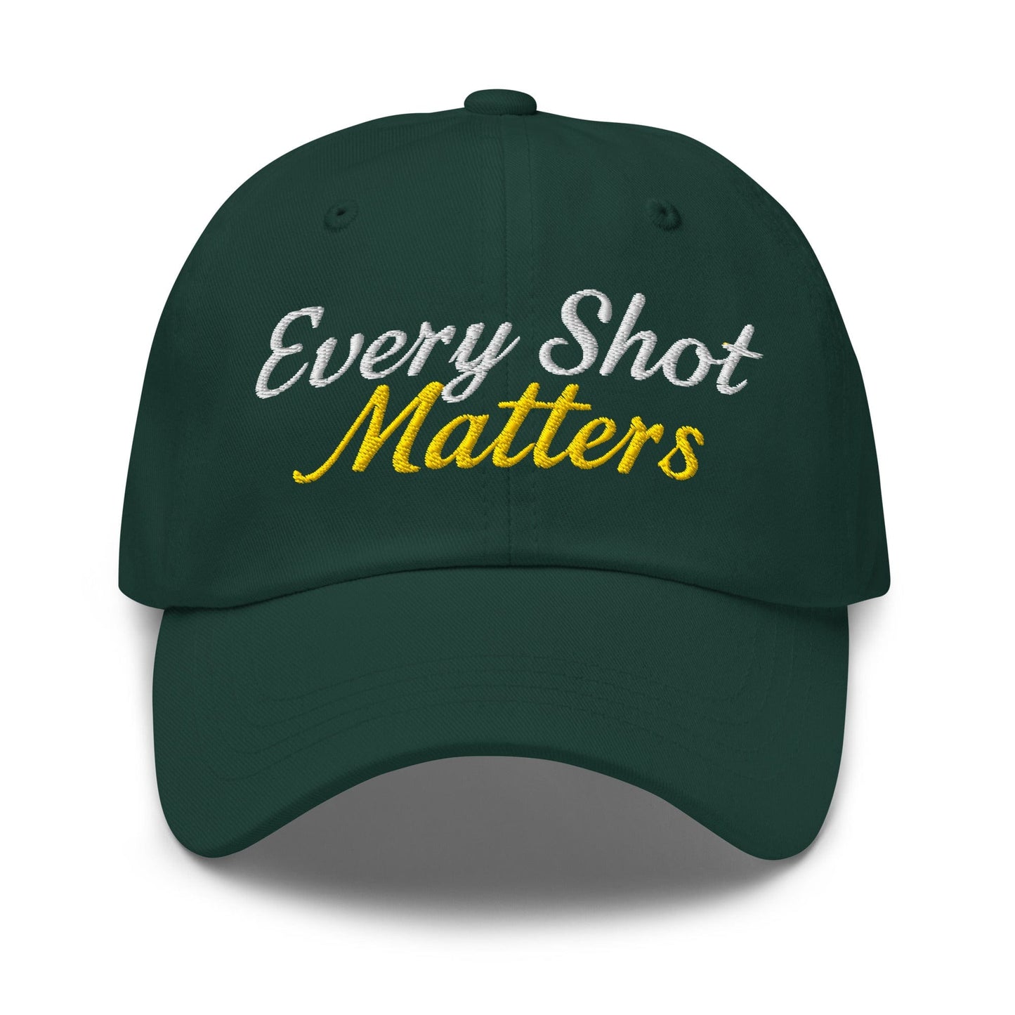Every Shot Matters Fun Embroidered Golf Cap - Funny Golf Tee by Swing Epic