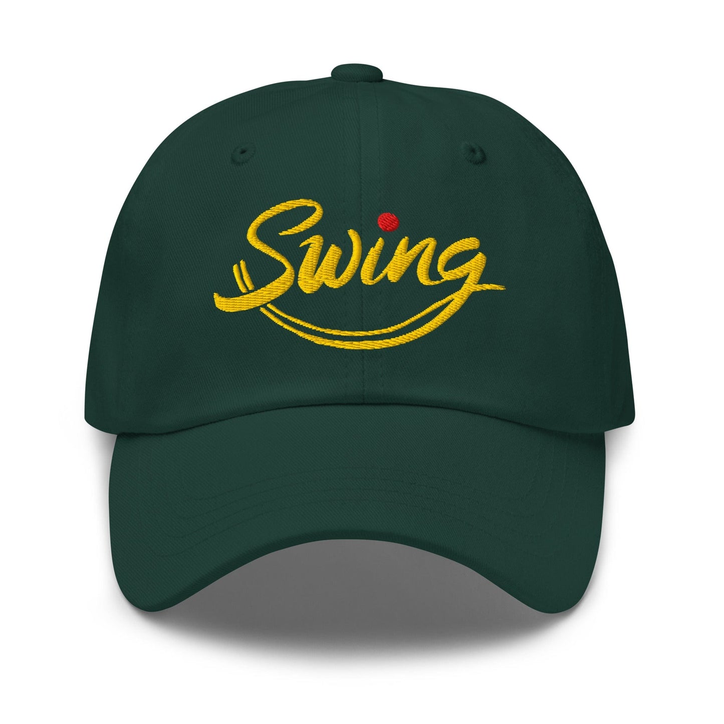 Swing into Action Statement Embroidered Golf Cap - Funny Golf Tee by Swing Epic