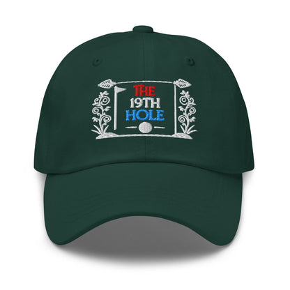 The 19th Hole Fun Embroidered Golf Cap - Funny Golf Tee by Swing Epic