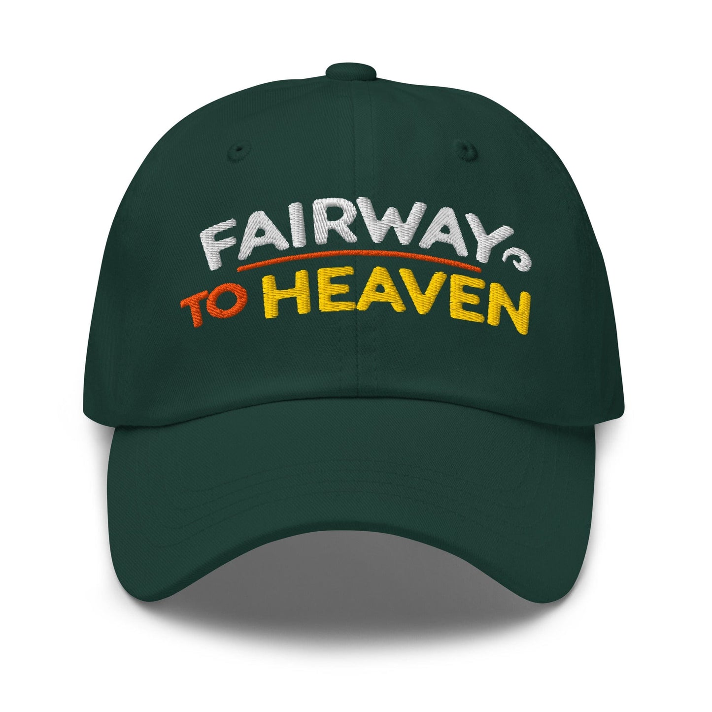 Fairway To Heaven Fun Spirit Embroidered Golf Cap - Funny Golf Tee by Swing Epic