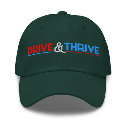 Drive & Thrive Embroidered Golf Cap - Funny Golf Tee by Swing Epic