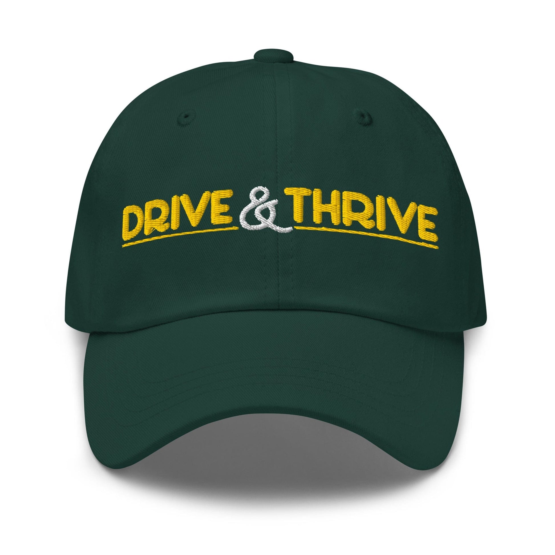 Drive & Thrive Embroidered Golf Cap - Funny Golf Tee by Swing Epic