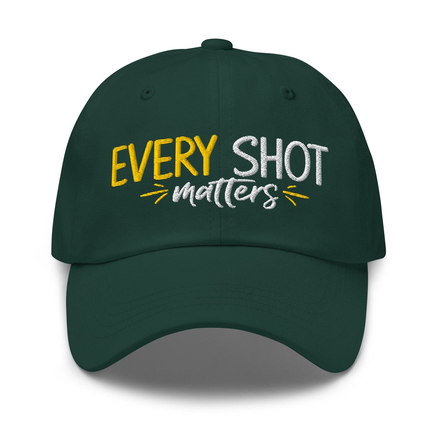 Every Shot Matters Embroidered Golf Cap - Funny Golf Tee by Swing Epic