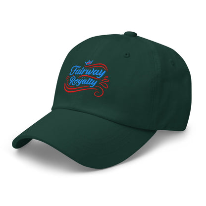Fairway Royalty Swirls Leaf Detailed Embroidered Golf Cap - Funny Golf Tee by Swing Epic