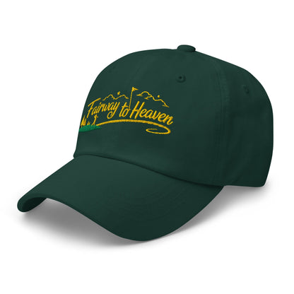 Fairway to Heaven Embroidered Golf Cap - Funny Golf Tee by Swing Epic