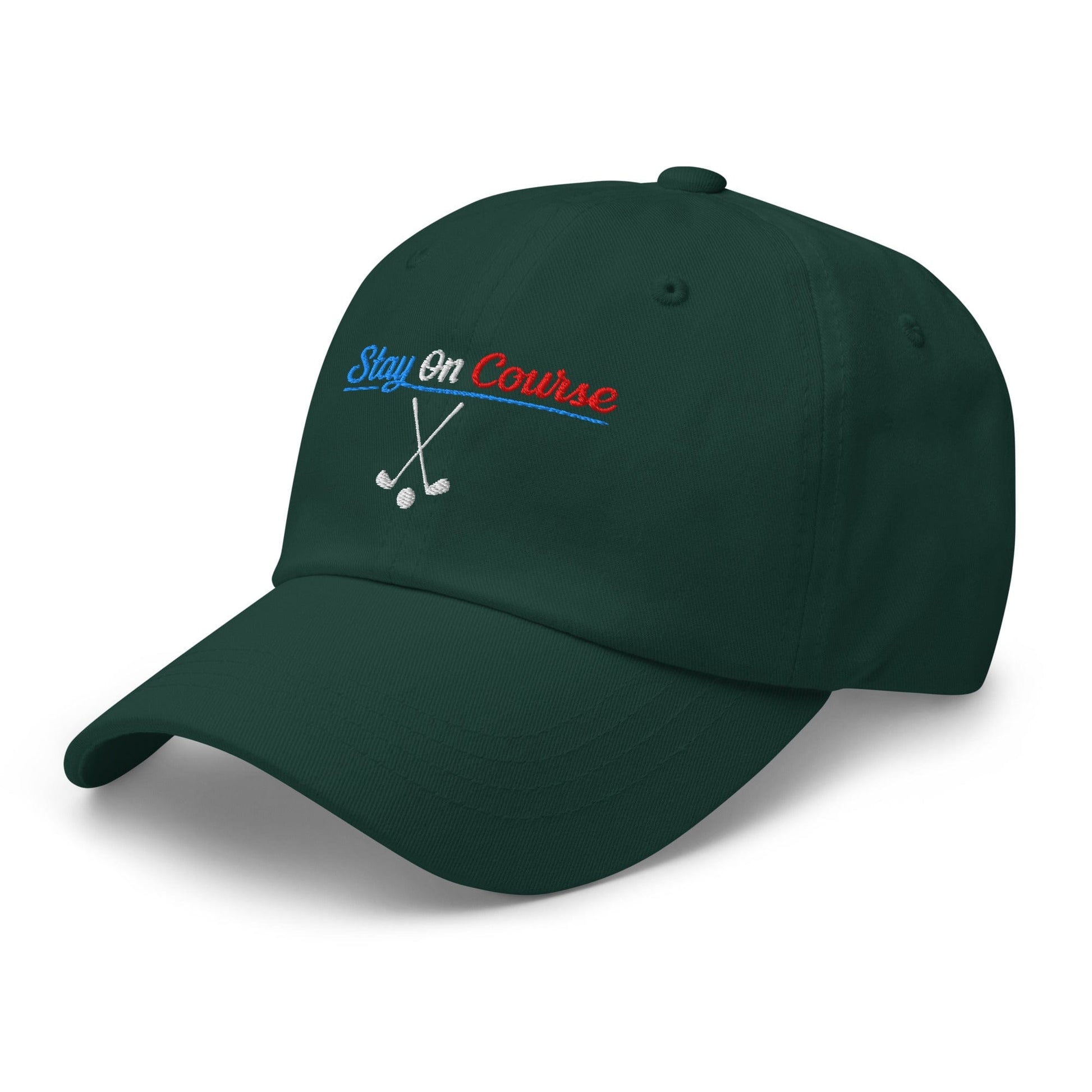 Stay On Course Engaging Quirky Embroidered Golf Cap - Funny Golf Tee by Swing Epic