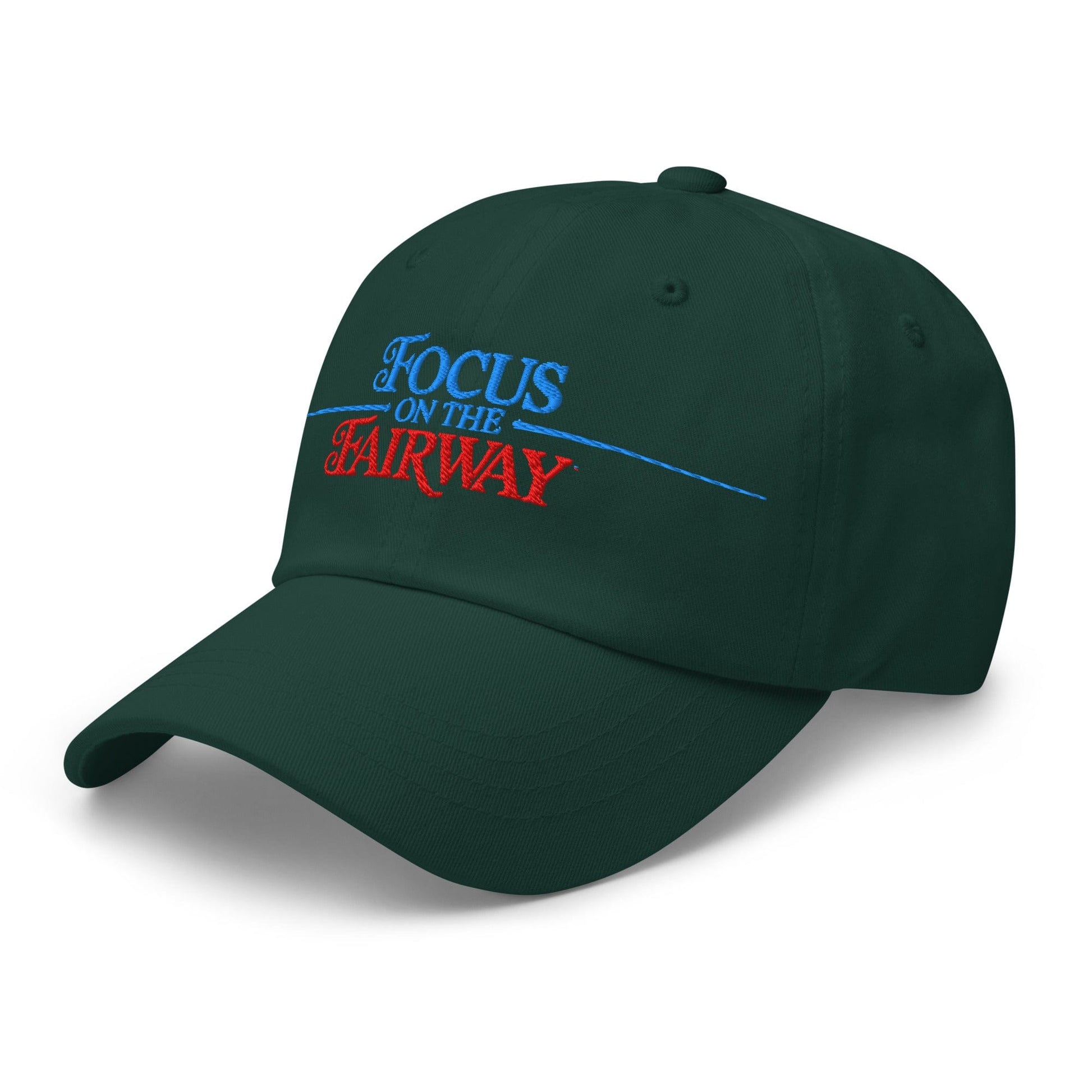 Focus on the Fairway Embroidered Golf Cap - Funny Golf Tee by Swing Epic