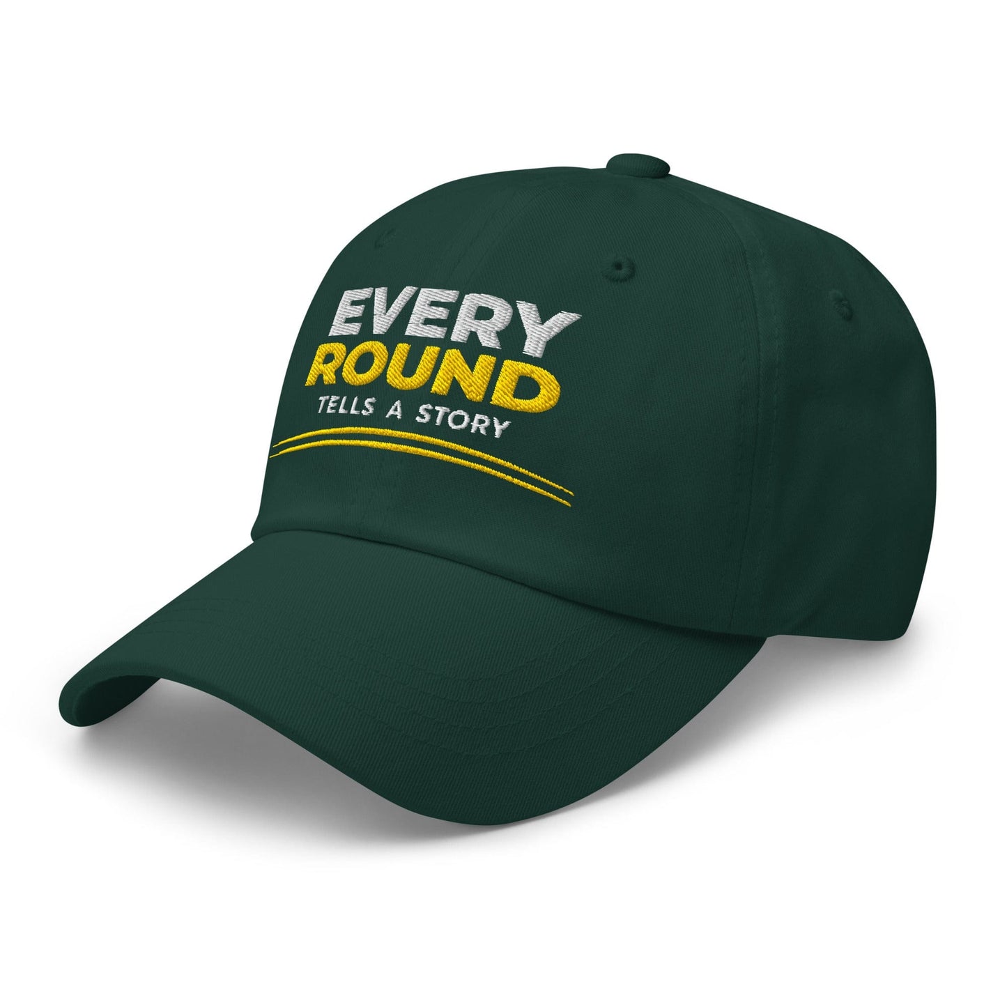 Every Round Tells A Story Embroidered Golf Cap - Funny Golf Tee by Swing Epic