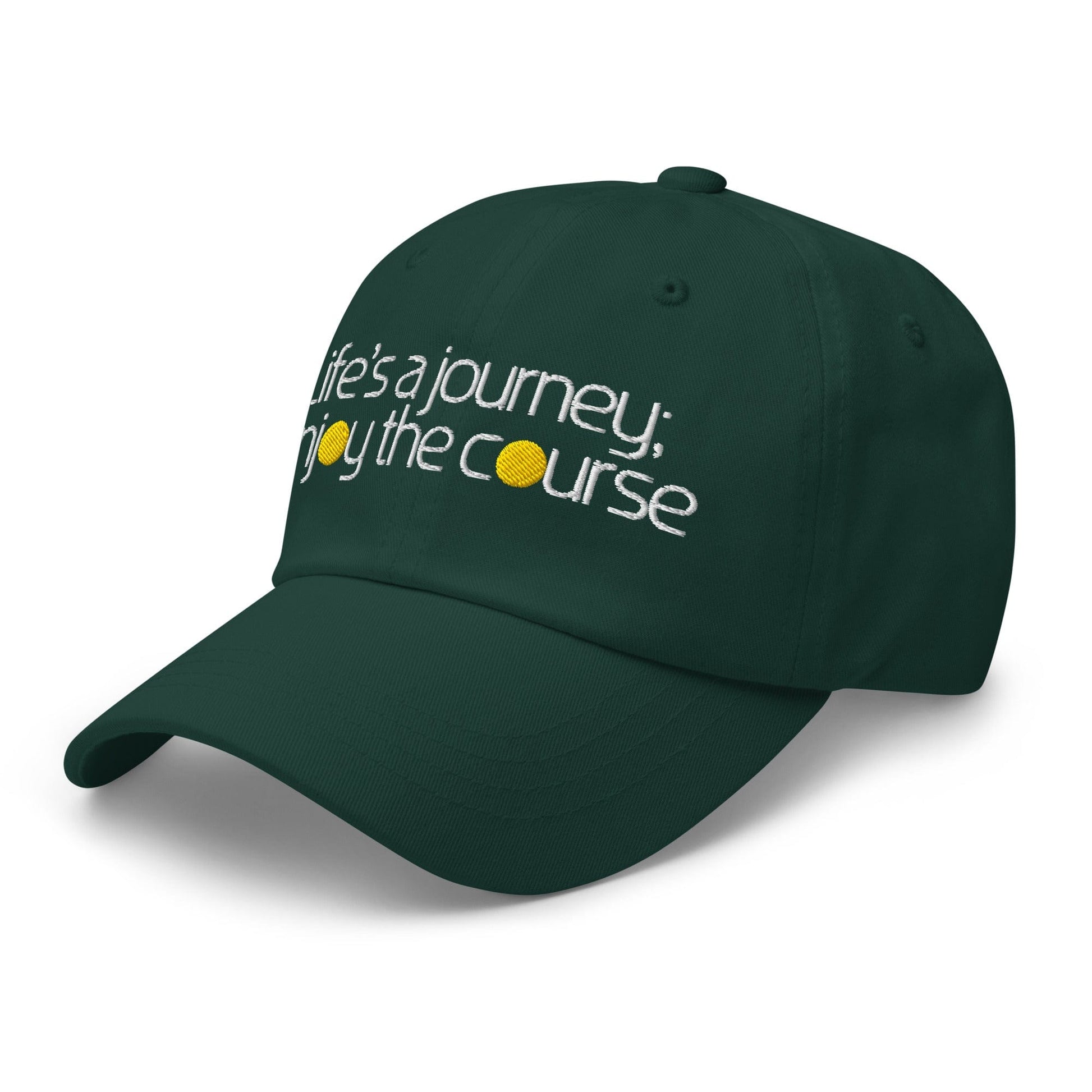 Life's a Journey Enjoy the Course Embroidered Golf Cap - Funny Golf Tee by Swing Epic