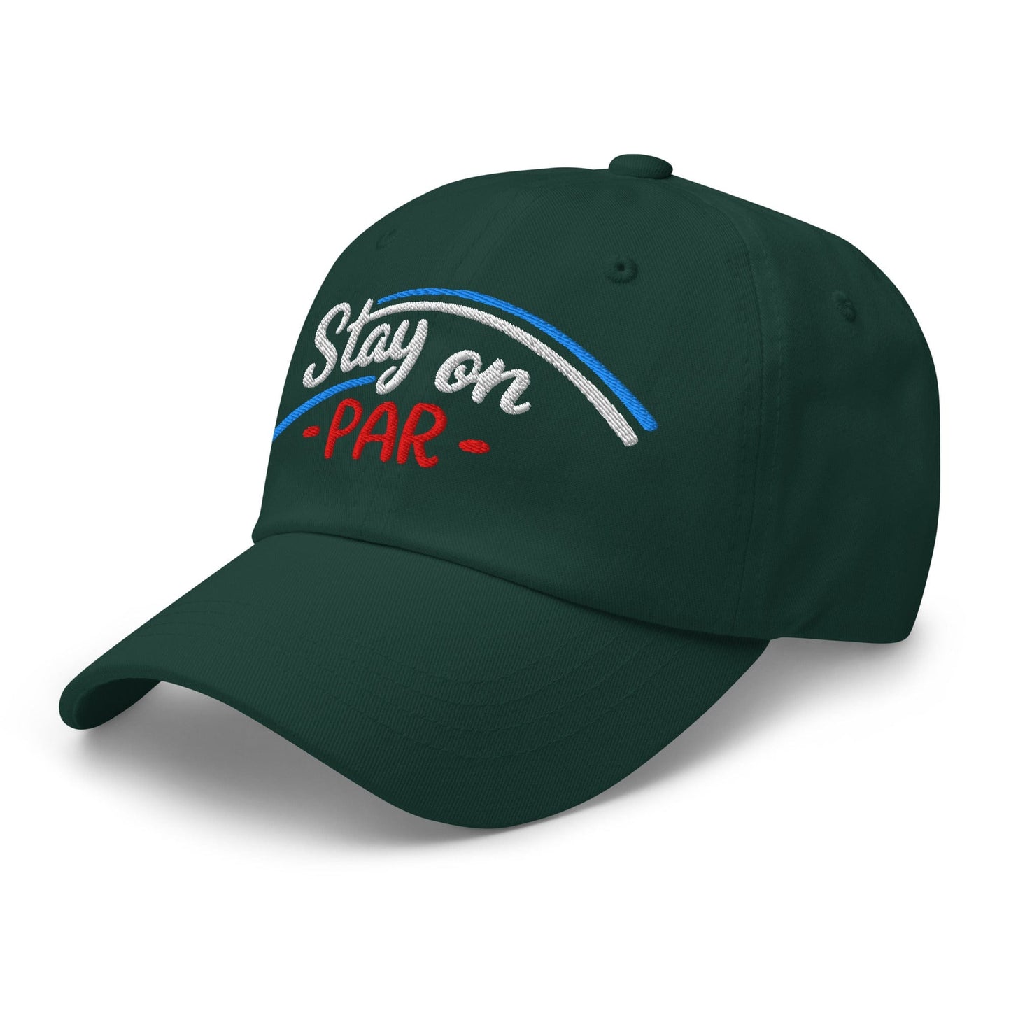 Stay on Par Embroidered Golf Cap - Funny Golf Tee by Swing Epic