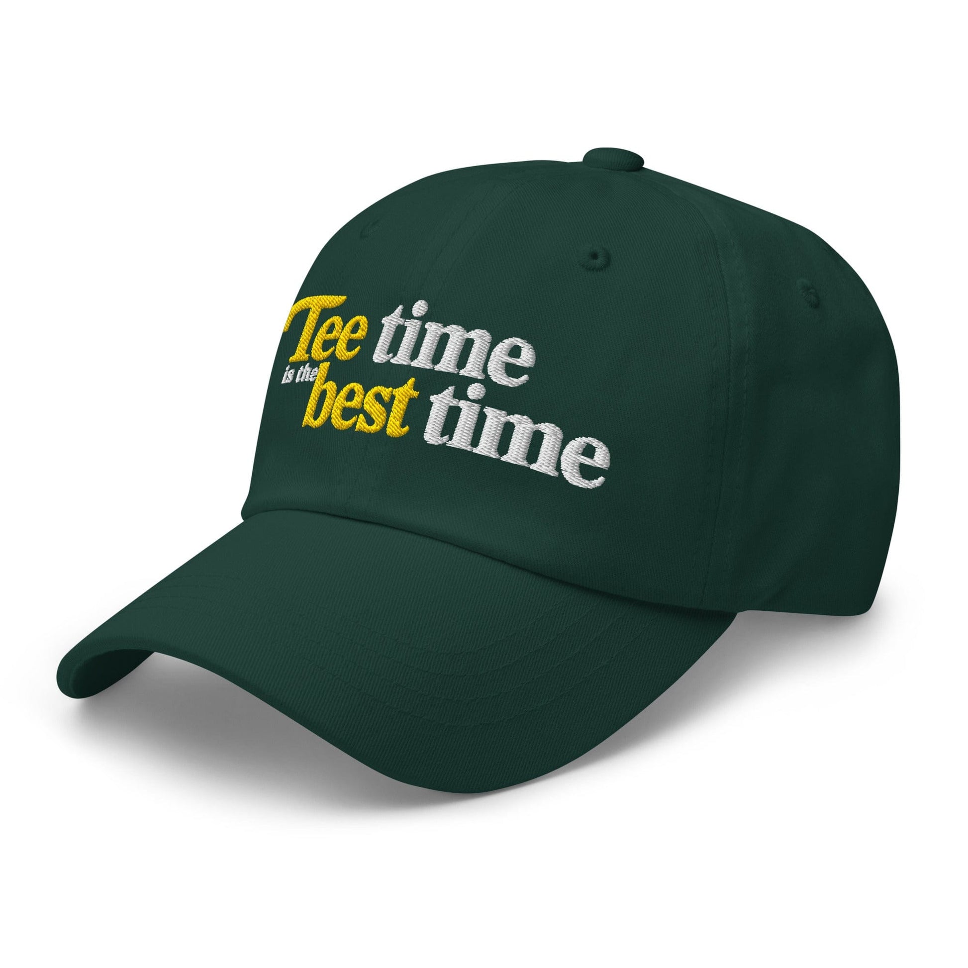 Tee Time is the Best Time Embroidered Golf Cap - Funny Golf Tee by Swing Epic