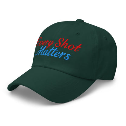 Every Shot Matters Fun Embroidered Golf Cap - Funny Golf Tee by Swing Epic