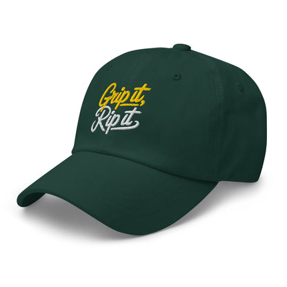 Grip it Rip it Quirky Fun Embroidered Golf Cap - Funny Golf Tee by Swing Epic