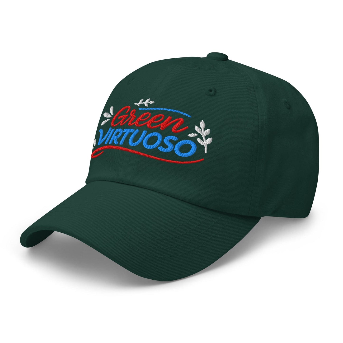 Green Virtuoso Masterpiece Design Embroidered Golf Cap - Funny Golf Tee by Swing Epic