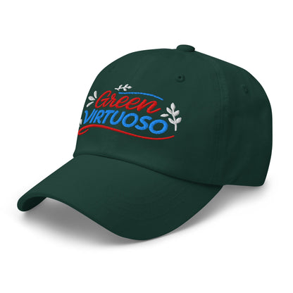Green Virtuoso Masterpiece Design Embroidered Golf Cap - Funny Golf Tee by Swing Epic