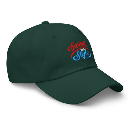 Swing With Style Fun Embroidered Golf Cap - Funny Golf Tee by Swing Epic