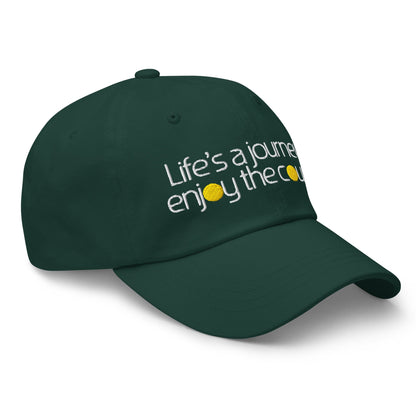 Life's a Journey Enjoy the Course Embroidered Golf Cap - Funny Golf Tee by Swing Epic