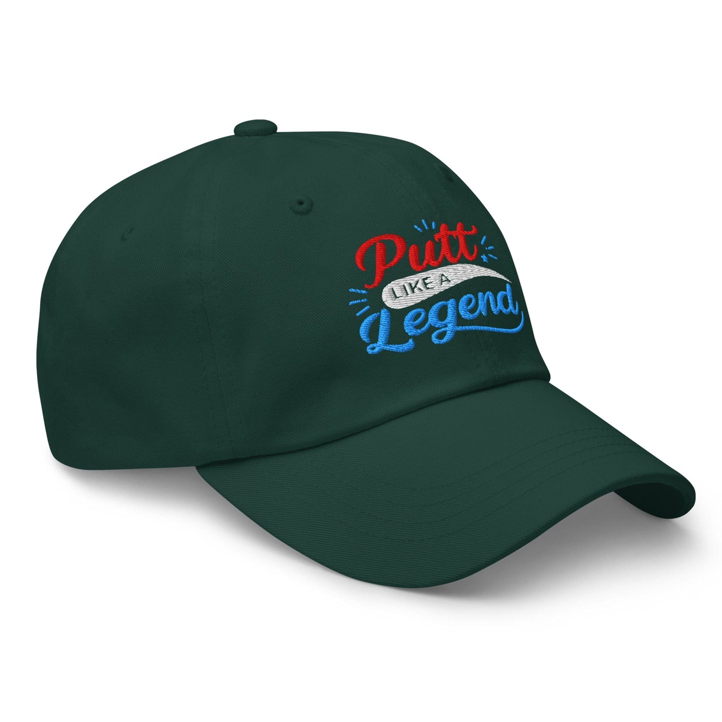 Putt Like A Legend Fun and Unique Embroidered Golf Cap - Funny Golf Tee by Swing Epic