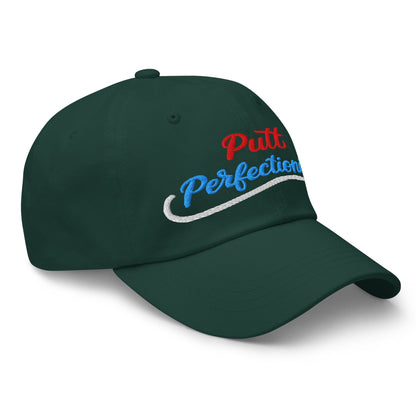 Putt Perfectionist Fun Embroidered Golf Cap - Funny Golf Tee by Swing Epic