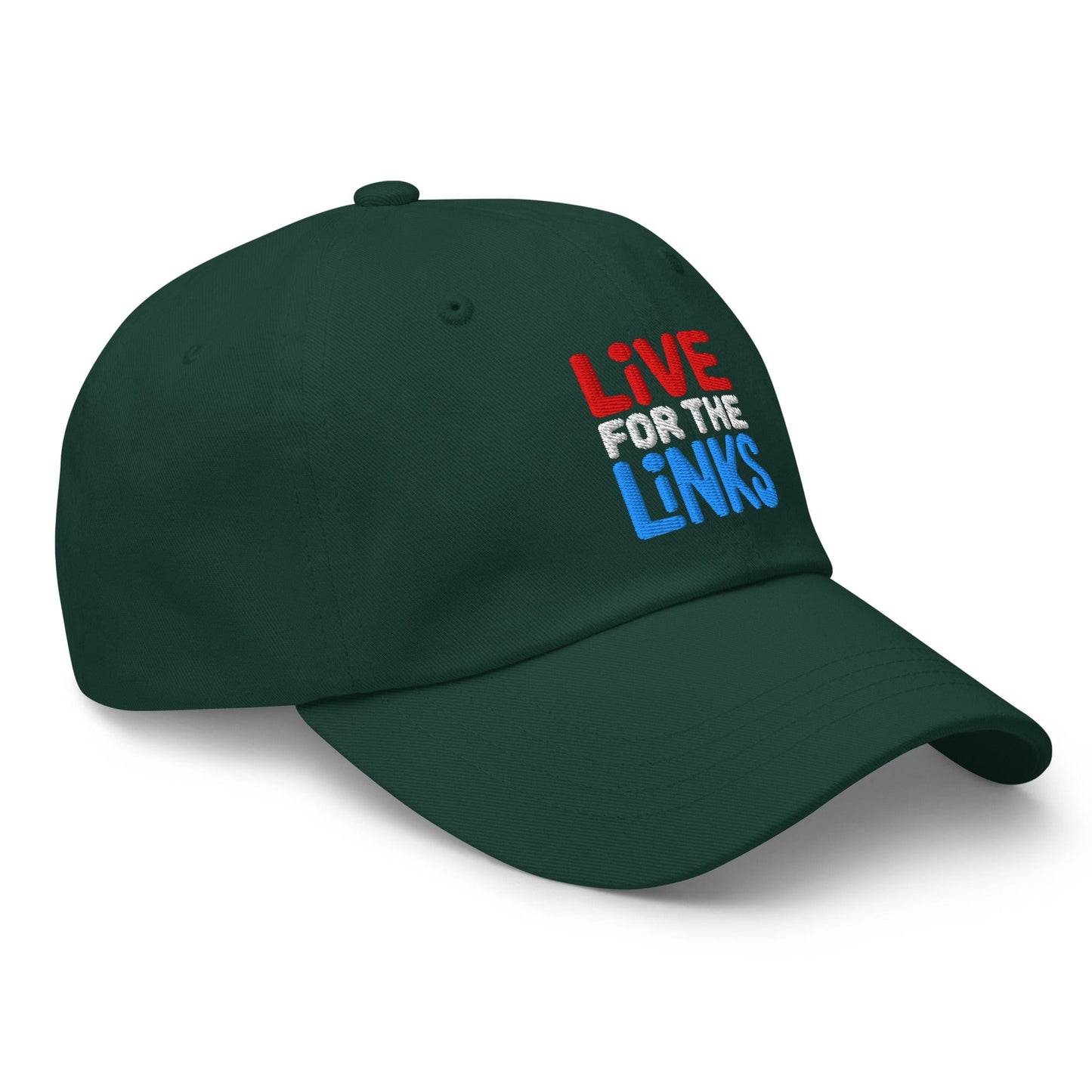 Live For The Links Fun Embroidered Golf Cap - Funny Golf Tee by Swing Epic