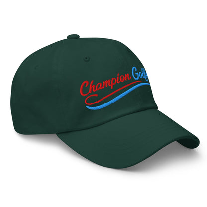 Champion Golfer Sparkling Star Fun Embroidered Golf Cap - Funny Golf Tee by Swing Epic