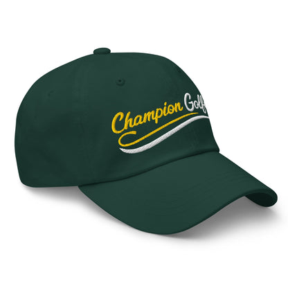 Champion Golfer Sparkling Star Fun Embroidered Golf Cap - Funny Golf Tee by Swing Epic
