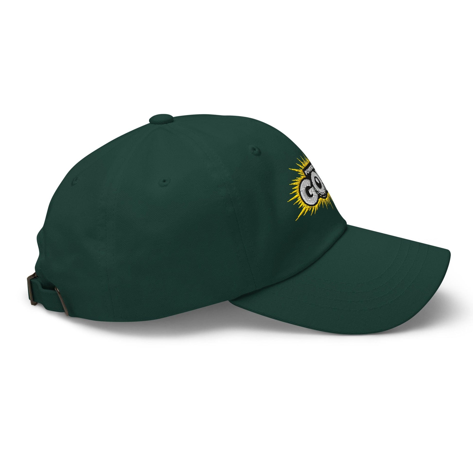 Powered By Golf Funny Embroidered Golf Cap - Funny Golf Tee by Swing Epic