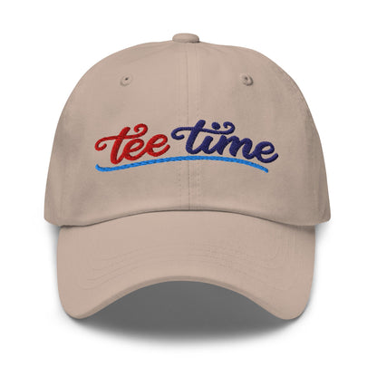 Tee Time Embroidered Golf Cap - Funny Golf Tee by Swing Epic