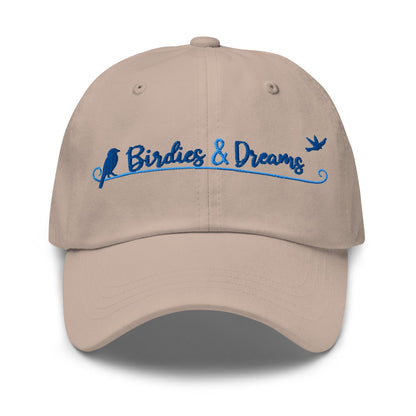 Birdies & Dreams Embroidered Golf Cap - Funny Golf Tee by Swing Epic