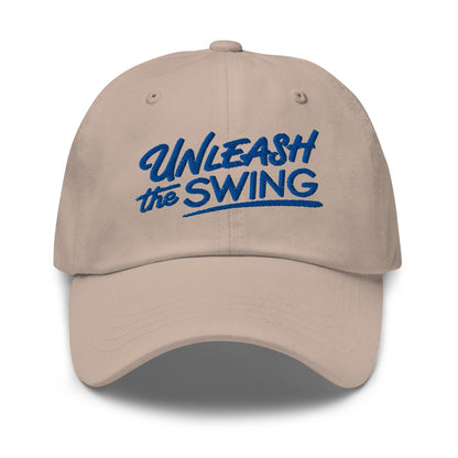 Unleash The Swing Embroidered Golf Cap - Funny Golf Tee by Swing Epic