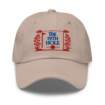 The 19th Hole Fun Embroidered Golf Cap - Funny Golf Tee by Swing Epic