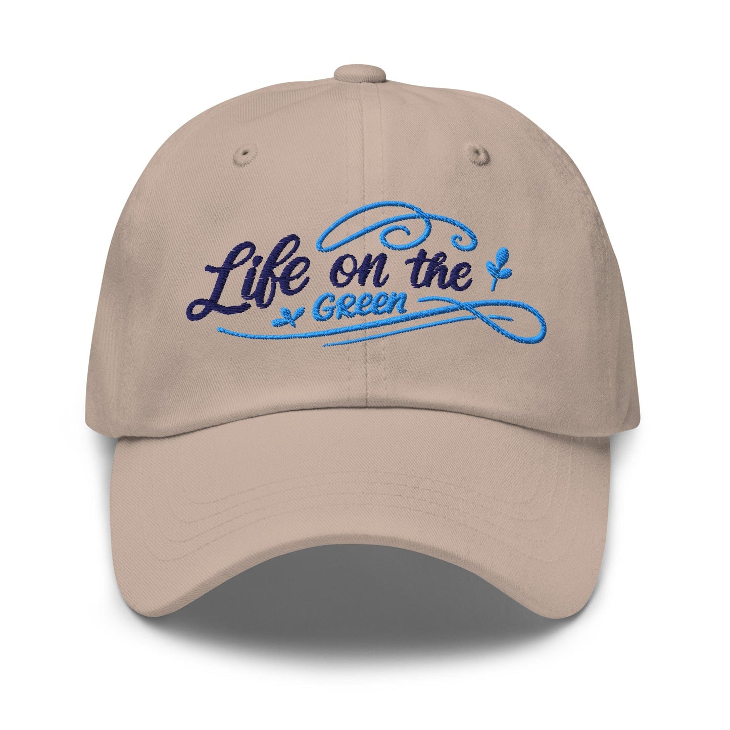 Life on the Green Quirky Fun Design Embroidered Golf Cap - Funny Golf Tee by Swing Epic