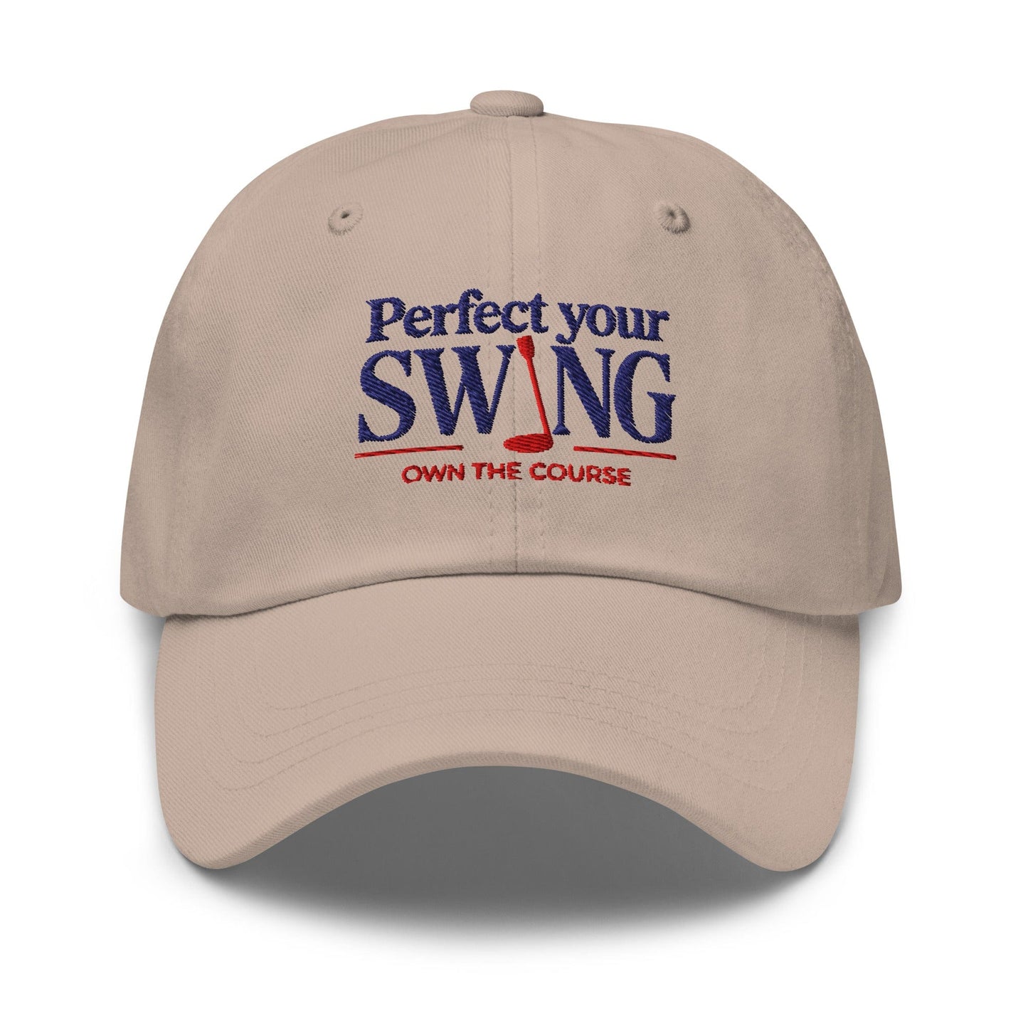 Perfect Your Swing Own the Course Embroidered Golf Cap - Funny Golf Tee by Swing Epic
