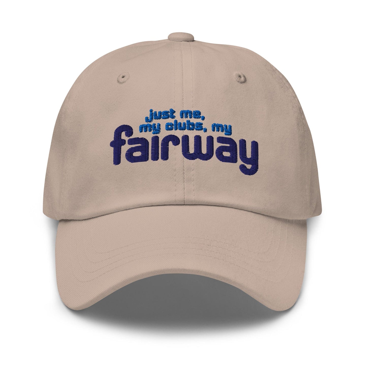 Just Me My Clubs My Fairway Funny Embroidered Golf Cap - Funny Golf Tee by Swing Epic