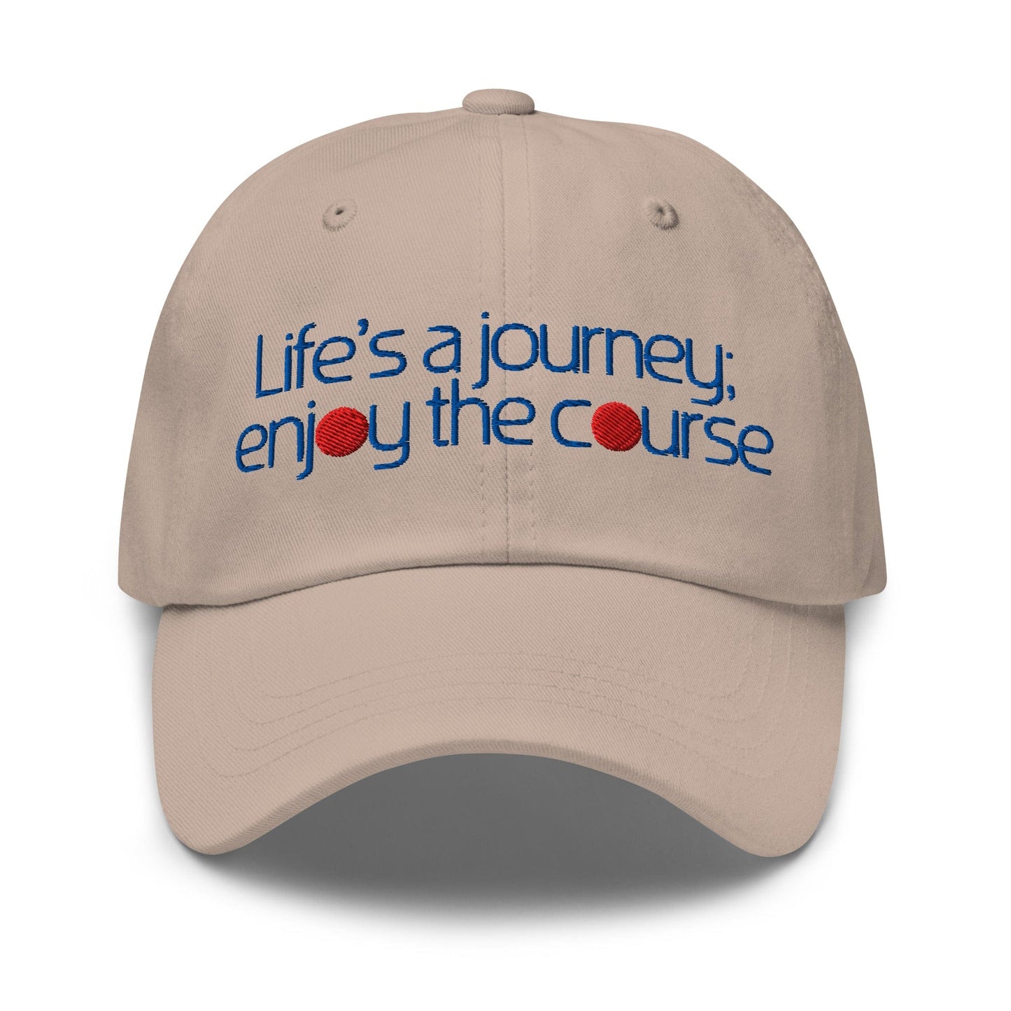 Life's a Journey Enjoy the Course Embroidered Golf Cap - Funny Golf Tee by Swing Epic