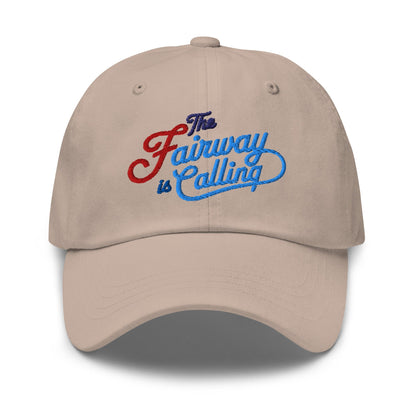 The Fairway is Calling Fun Quirky Embroidered Golf Cap - Funny Golf Tee by Swing Epic