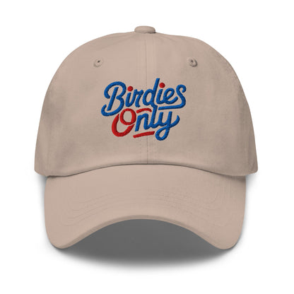Birdies Only Quirky Embroidered Golf Cap - Funny Golf Tee by Swing Epic