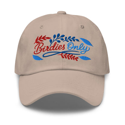 Birdies Only Fun Spirit Design Embroidered Golf Cap - Funny Golf Tee by Swing Epic