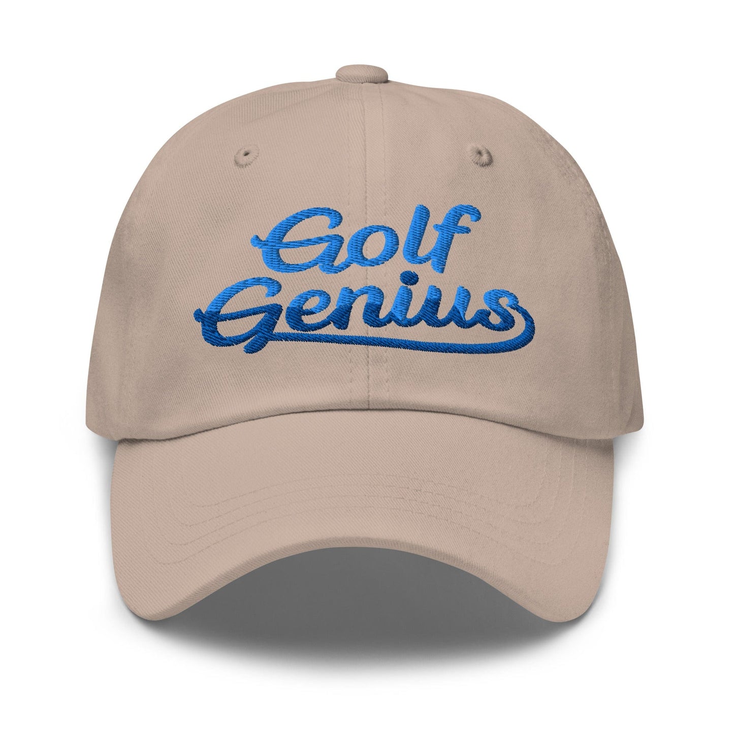 Golf Genius Quirky Fun Spirit Embroidered Golf Cap - Funny Golf Tee by Swing Epic