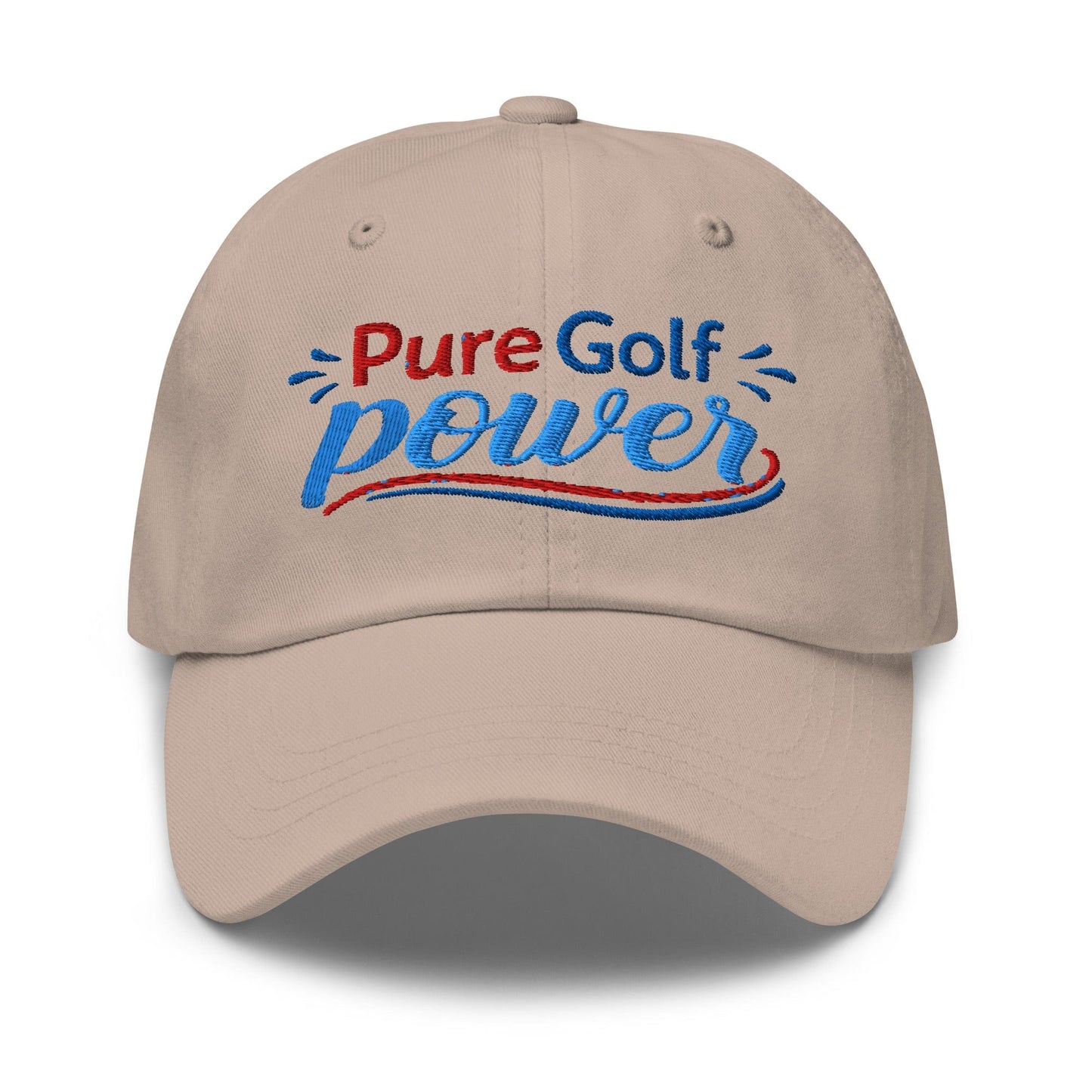 Pure Golf Power Embroidered Golf Cap - Funny Golf Tee by Swing Epic
