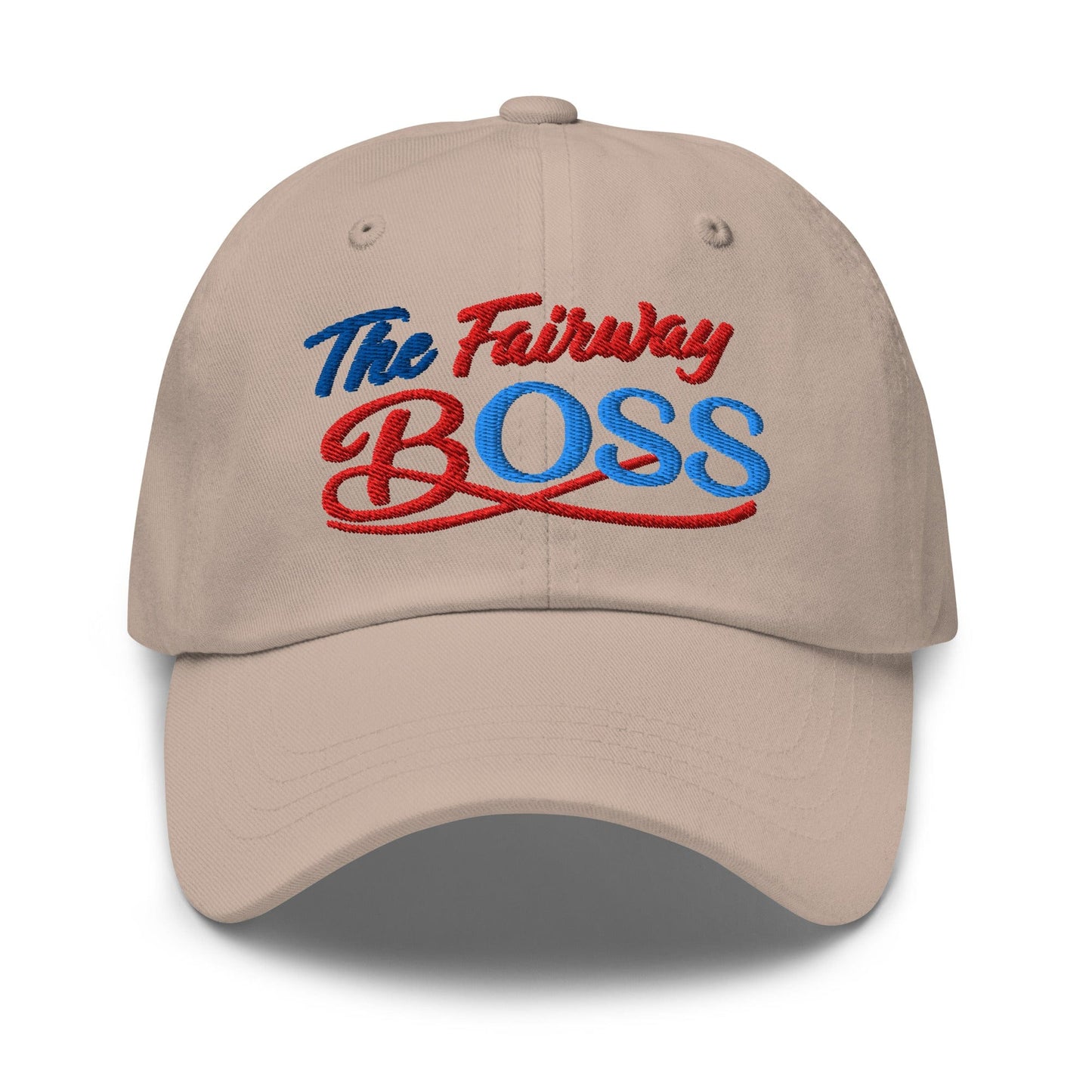 The Fairway Boss Sparkling Glitter Print Embroidered Golf Cap - Funny Golf Tee by Swing Epic
